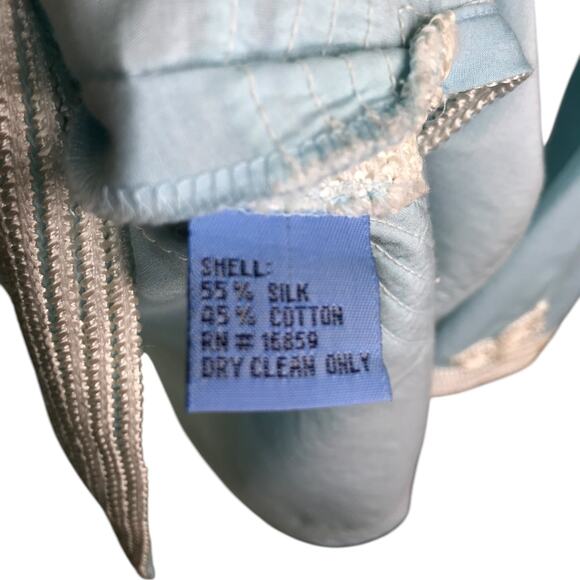 J.McLaughlin Tunic Top Womens Size 6 Blue V-Neck Embroidered Beach Coastal - Picture 9 of 10